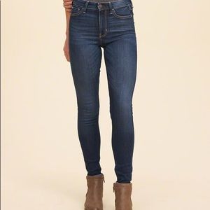 Hollister High Rise Super Skinny Dark Wash
